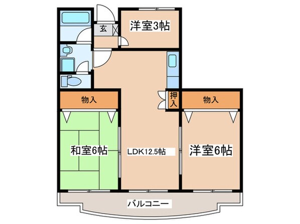 ヴィラクレモナ　7番館の物件間取画像